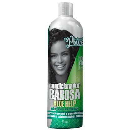 Imagem de Condicionador Babosa Aloe Help Soul Power Hidratação Capilar Vegano Cacheado Crespo Ondulado 315ml