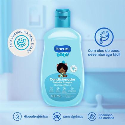 Imagem de Condicionador Baruel Baby Cabelos Crespos 400ml