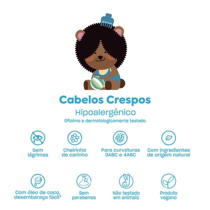 Imagem de Condicionador Baruel Baby Cabelos Crespos 400ml