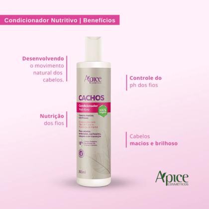 Imagem de Condicionador Cachos Nutritivo 300ml Apice Cosméticos Apse