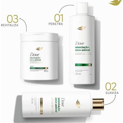 Imagem de Condicionador Dove Umectação Coco Antioxi 370ml