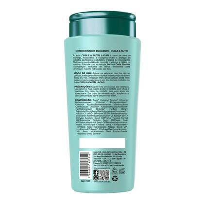 Imagem de Condicionador Emoliente Curls & Nutri Lacan 300ml Cachos