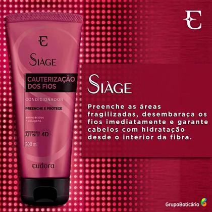 Imagem de Condicionador Eudora Siàge Cauterização dos Fios 200ml