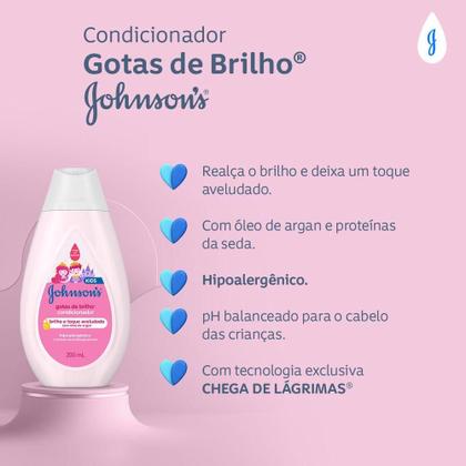 Imagem de Condicionador Gotas de Brilho Johnson's Baby 200ml