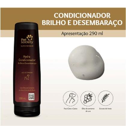 Imagem de Condicionador Hydra Brilho e Desembaraço Pet Society 290 ml