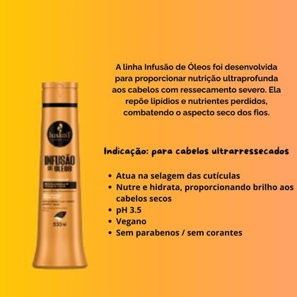 Imagem de Condicionador Infusão de Óleos 500ml Haskell ultra ressecado