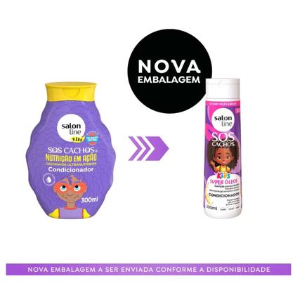 Imagem de Condicionador Kids Super Óleos SOS Cachos 300ml Salon Line