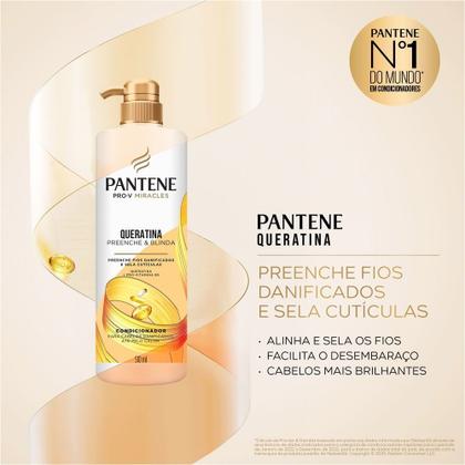 Imagem de Condicionador Pantene Queratina Preenche e Blinda 510ml