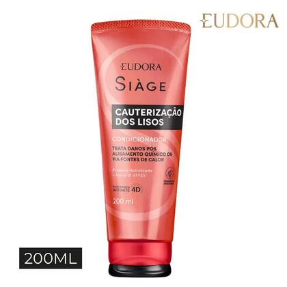 Imagem de Condicionador Reconstrução Cauterização dos Lisos Reparação 200ml Eudora Siàge