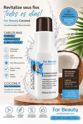 Imagem de Condicionador Reconstrutor Coconut For Beauty 300ml