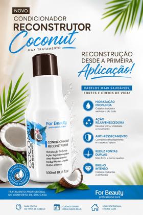 Imagem de Condicionador Reconstrutor Coconut For Beauty 300ml