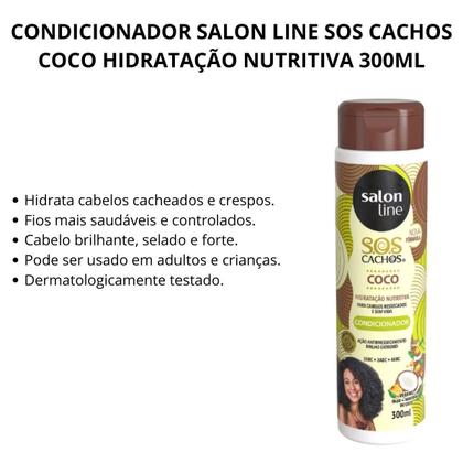 Imagem de Condicionador Salon Line Sos Cachos Coco Hidratação Nutritiva 300ml