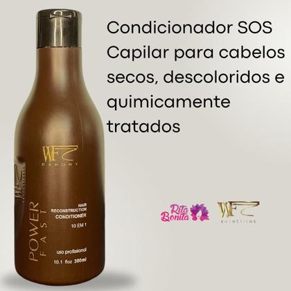 Imagem de Condicionador SOS Capilar para cabelos com Pré e Pós Químicas Progressivas Reconstrução WF 300ml