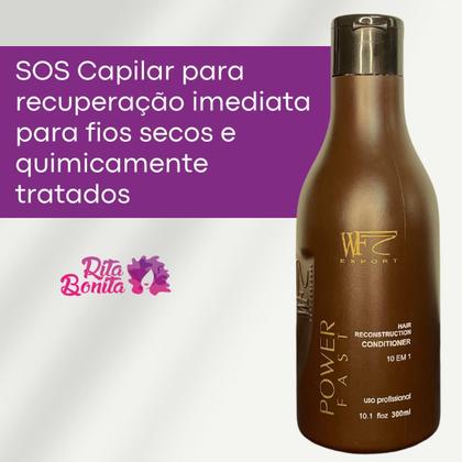 Imagem de Condicionador SOS Capilar para cabelos com Pré e Pós Químicas Progressivas Reconstrução WF 300ml