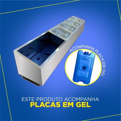 Imagem de Condimentadora Lateral Refrigerada 6 Cubas ZPCNLR06 Inox