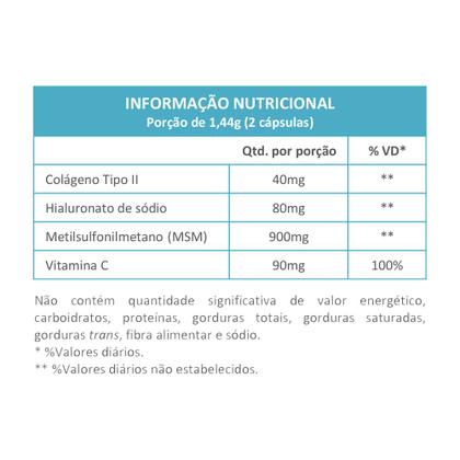 Imagem de Condrigen Trio MSM Colágeno Tipo 2 HA e Vitamina C 60 Caps