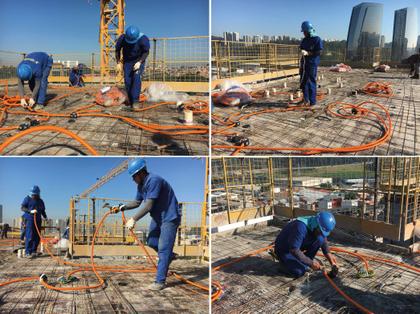 Imagem de Conduíte Corrugado Reforçado Laranja 1pol 32mm 25m Antichamas Eletroduto Fortlev