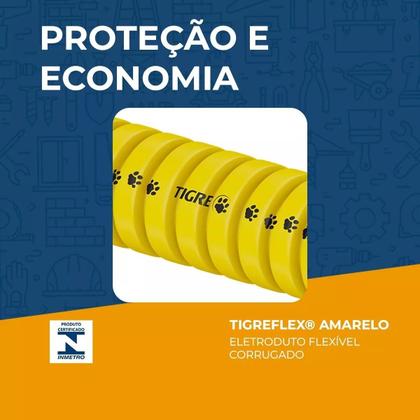 Imagem de Conduíte Corrugado Tigre 3/4 Polegada Rolo 50m - 2 Und