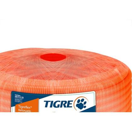 Imagem de Conduite Corrugado Tigre Laranja Reforcado 1'' - 25M