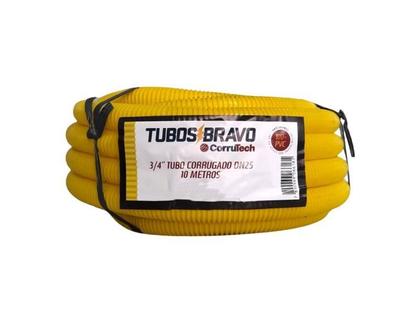 Imagem de Conduite Eletr. Corrugado Amarelo 3/4 X 10 Mts Anti-Chama