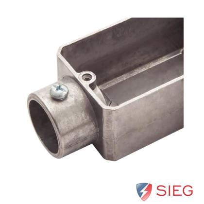 Imagem de Condulete Alumínio LL 3/4 Sieg S/placa S/rosca