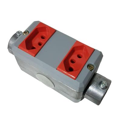 Imagem de Condulete C alumínio 3/4 Tramontina tomada dupla