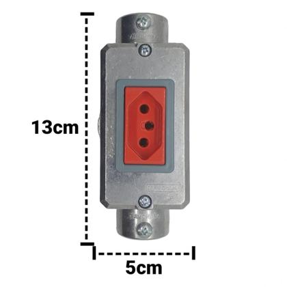 Imagem de Condulete C alumínio 3/4 Tramontina tomada