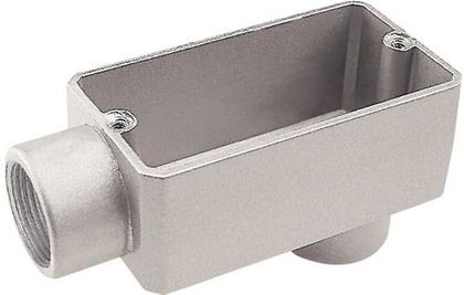 Imagem de Condulete fixo 1/2" tipo "LB" - sem tampa / rosca BSP / sem pintura