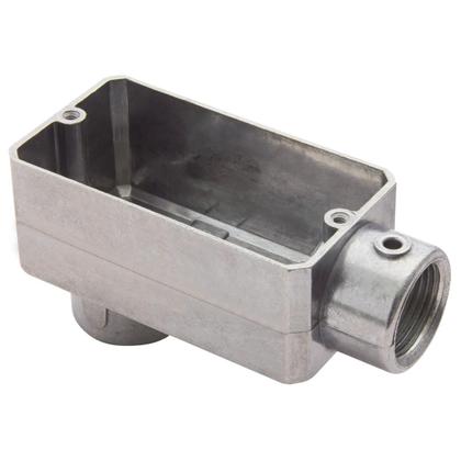 Imagem de Condulete fixo 1/2" tipo "LB" - sem tampa / rosca BSP / sem pintura