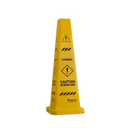 Imagem de Cone bralimpia cuidado não estacione sinalizaçao