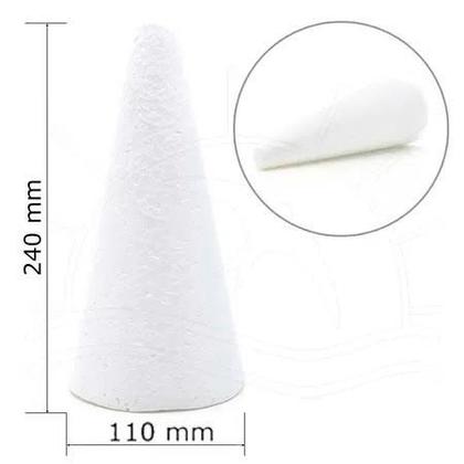 Imagem de Cone de Isopor 240mm x 110mm - 5 Unidades
