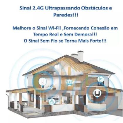 Imagem de Conectividade sem falhas: Repetidor Wifi 2800m 4 Antenas Amplificador De Sinal Sem Falhas