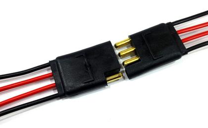 Imagem de Conector 2 e 4 Vias com Fio 1,5 MM Chicote Plug Para Caixa