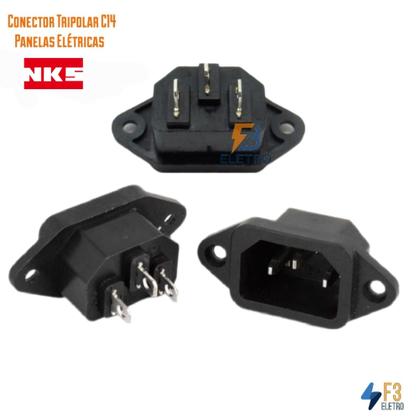 Imagem de Conector 3 Pinos Tripolar para Panelas Elétricas Universal NKS