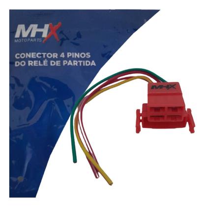Imagem de Conector 4 Pinos Rele Partida Tinta125 Es 2000 A 2004 Tinta150 Es Esd Ex 2004 A 2015 Titan160 2016 A 2022 Fan125 150 160