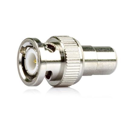 Imagem de Conector adaptador BNC Macho p/ RCA Fêmea CFTV TV Câmera Adaptador