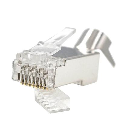 Imagem de Conector Blindado Vazado RJ45 CAT 7 Profissional