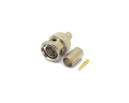 Imagem de Conector BNC 75 Ohms Macho Reto Cabo Crimpagem RG-59 - LM-75 - Gav 78 - KLC