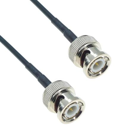Imagem de Conector BNC Macho Fêmea Com Plugue E Conector De Rosca Para Cabo RG174, Extensão De Ângulo Reto,