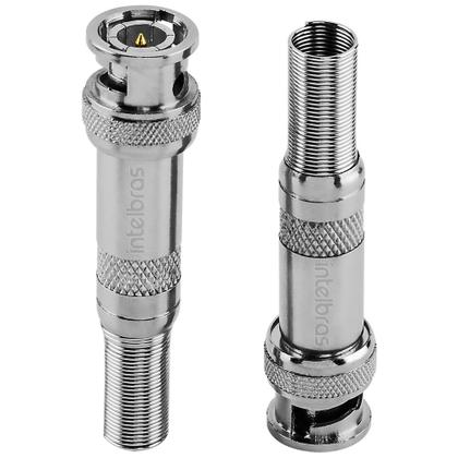 Imagem de Conector BNC Mola Macho (Pcte 10pçs) CONEX 1000 Intelbras