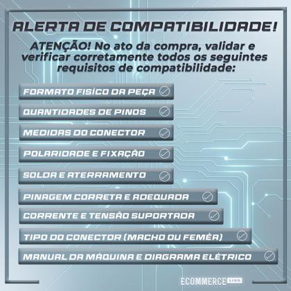 Imagem de Conector Cabo Servo Encoder Motor Mitsubishi MR-JCCBL3M-L