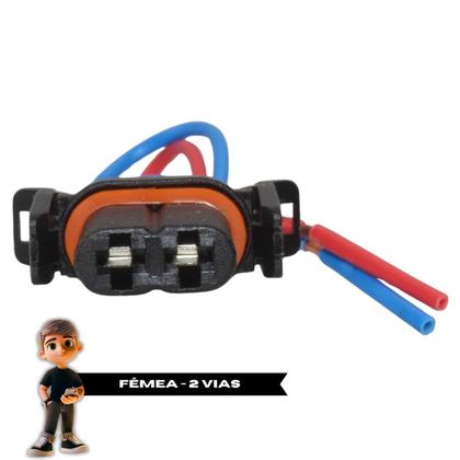 Imagem de Conector Chicote Plug Bico Injetor Do Maxx Force 02 Vias