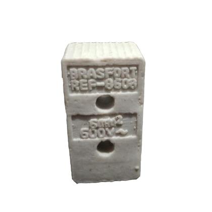Imagem de Conector Chuveiro Tripolar 6mm Porcelana Emenda 50a 600v