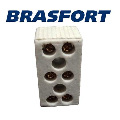 Imagem de Conector Chuveiro Tripolar 6mm Porcelana Emenda 50a 600v