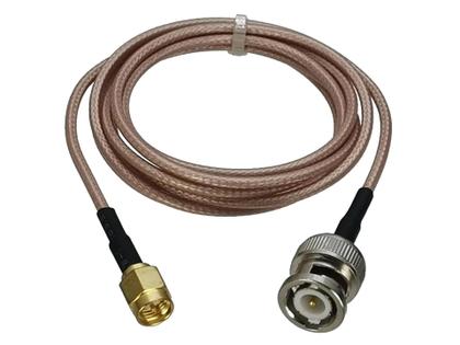 Imagem de Conector Conversor Coaxial RF BNC Macho Para SMA Macho Cabo Jumper De 4 Polegadas a 5M