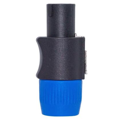 Imagem de Conector custom sound speakon macho 4 polos profissional azul ple4-02 cs806
