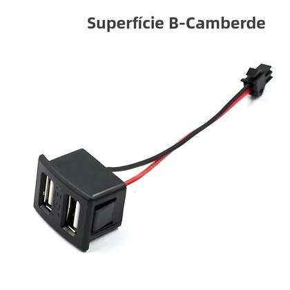 Imagem de Conector De Carregamento USB Tipo-C Feminino De Dupla Camada Com Cabo