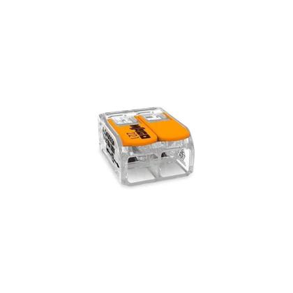 Imagem de Conector De Emenda 2 Polos Transparente 6 Unid. Wago 221-412