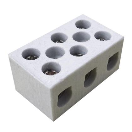 Imagem de Conector de Porcelana Thompson 16MM2 Tripolar - Embalagem com 10 Unidades
