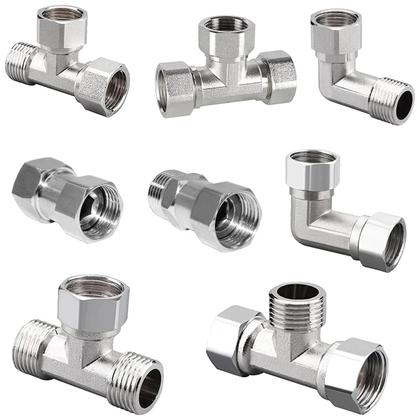 Imagem de Conector Em T De Aço Inoxidável Com Divisor De 3 Vias, Conector Flexível Removível Com Tampa